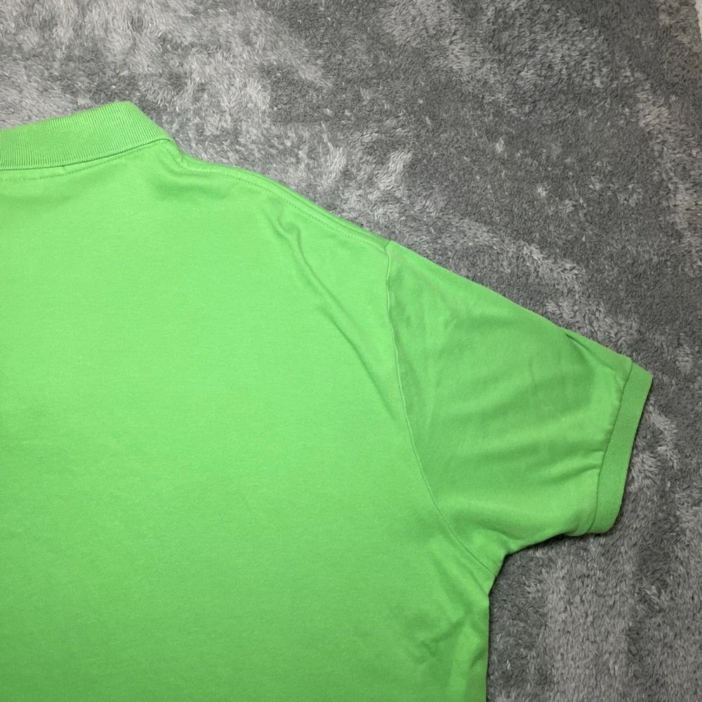 VTG Polo By Ralph Lauren Men's Short Sleeve Green Polo Shirt Yellow Pony SZ XL